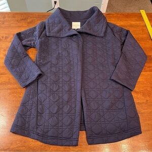 Bagatelle navy quilted cardigan size medium